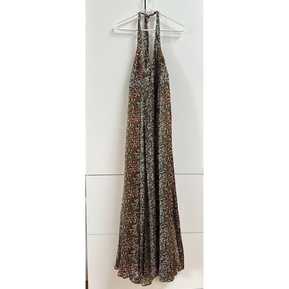 Adam Lippes - Silk Halter Dress Maxi Gown - 8 - Picture 9 of 12